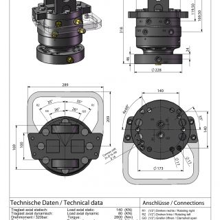 Ротатор с фланец AVS 70-2.3-тежка серия